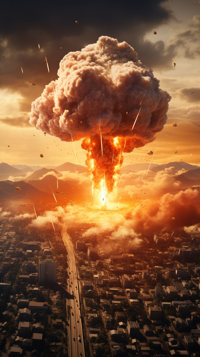 Realistic Atomic Bomb Dropping on Japan