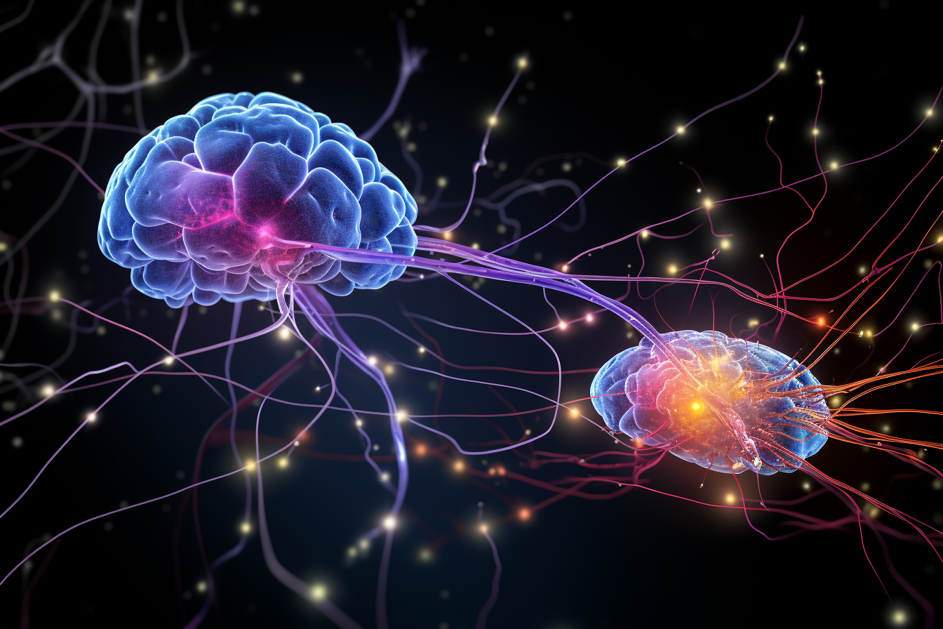 Illustration of Brain's Dual-Chemical Switch for Attention