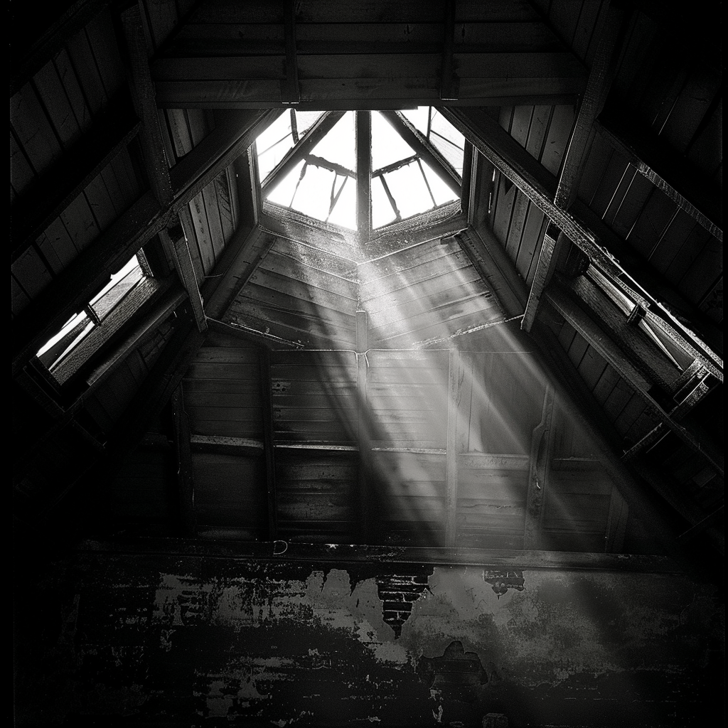 Light shining through octagonal window