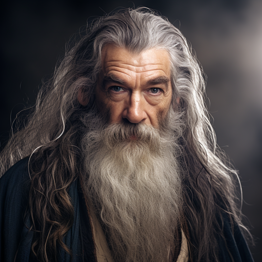 Attractive Gandalf with magic powers