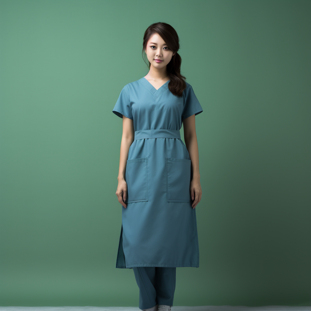 Beautiful Japanese woman in nurse uniform