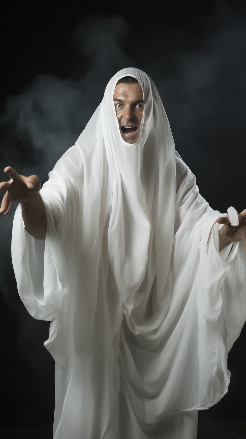 Attractive Muscular Man Costume Ghost