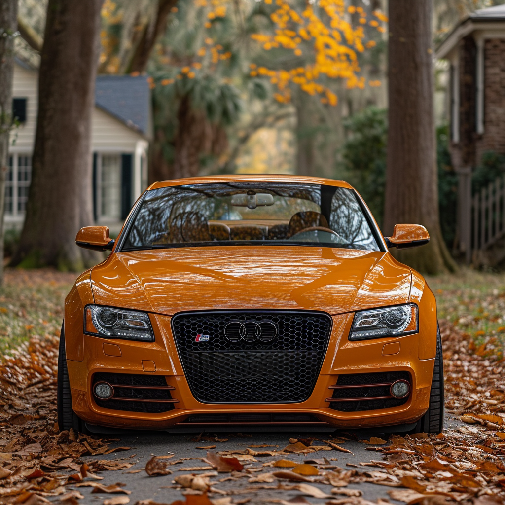 Audi S5 with Bottle of Scotch