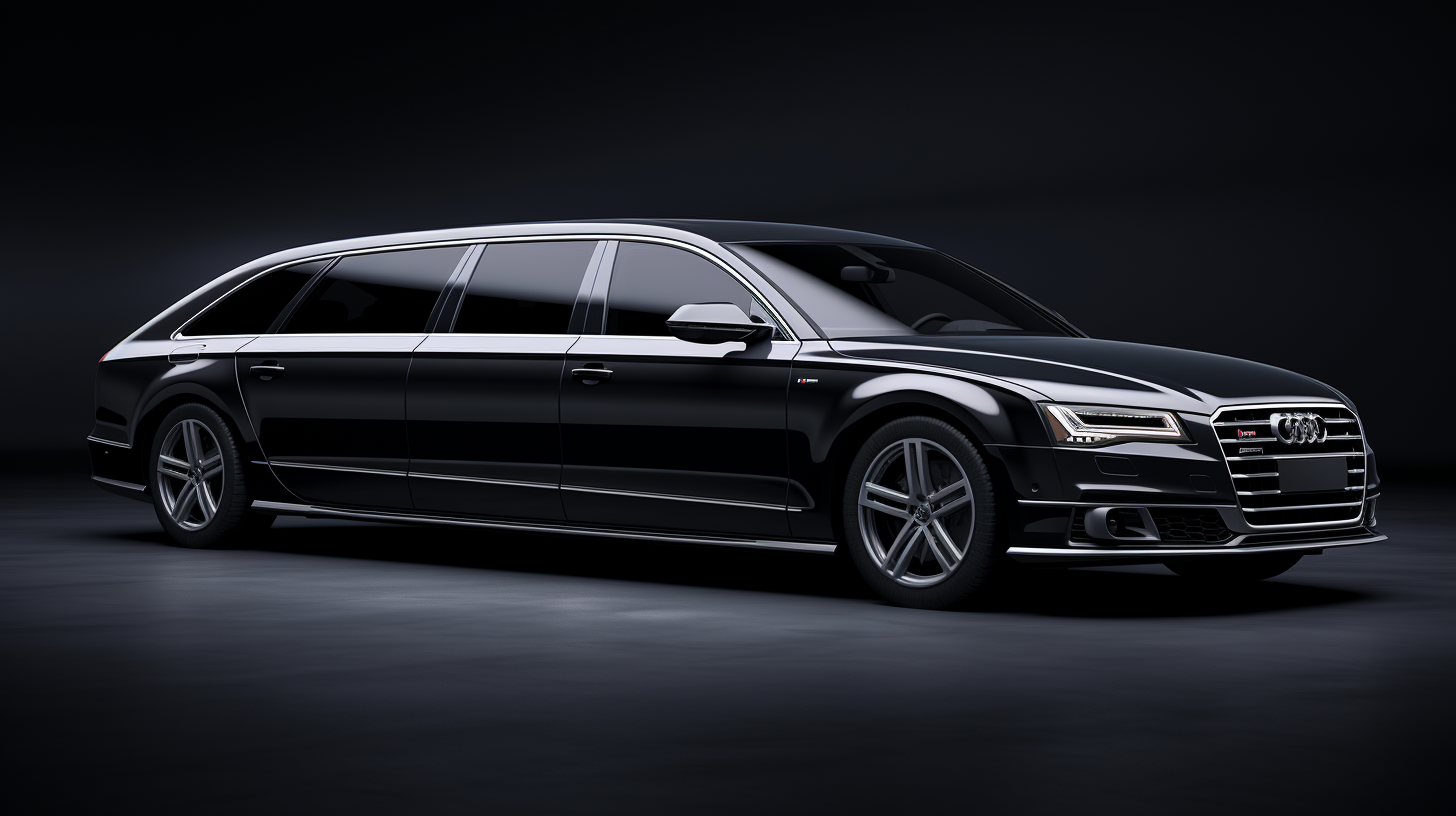 Audi limousine in luxury style