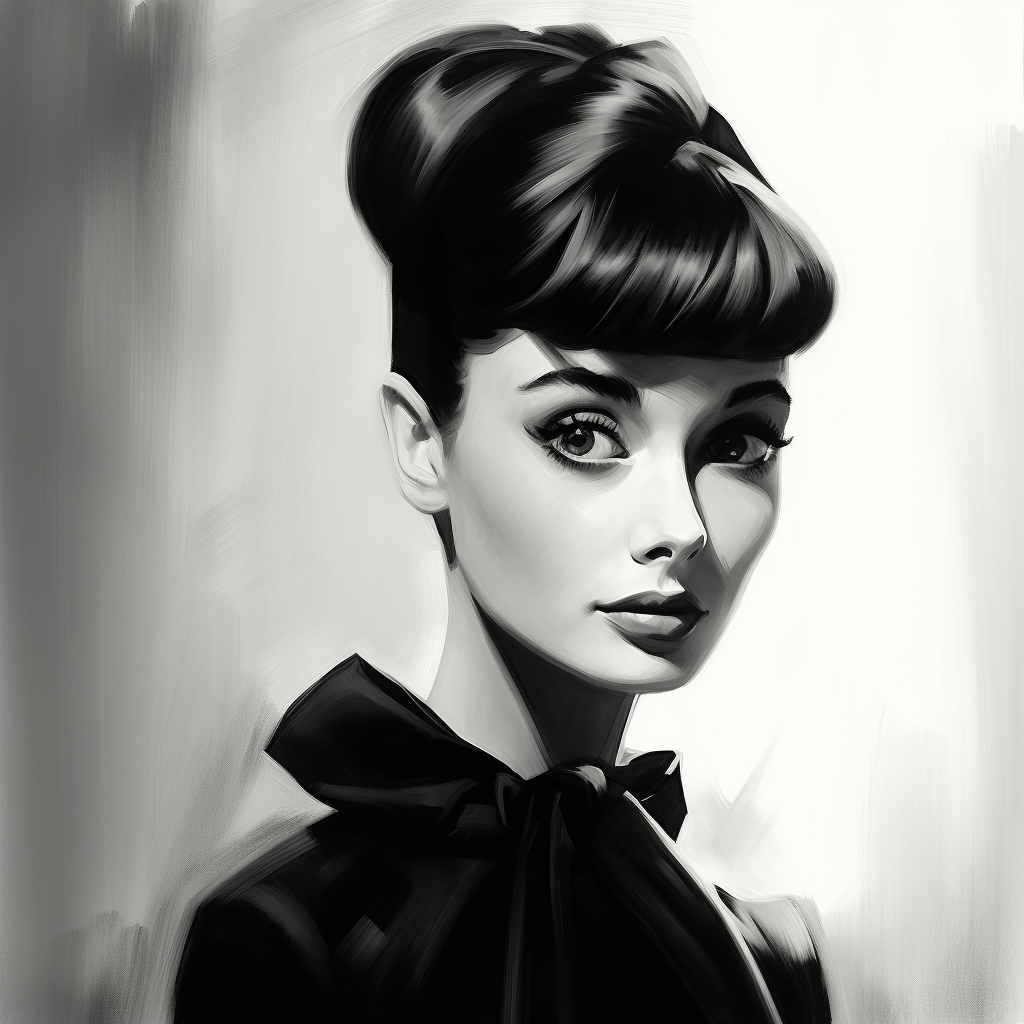 Audrey Hepburn in German Expressionism