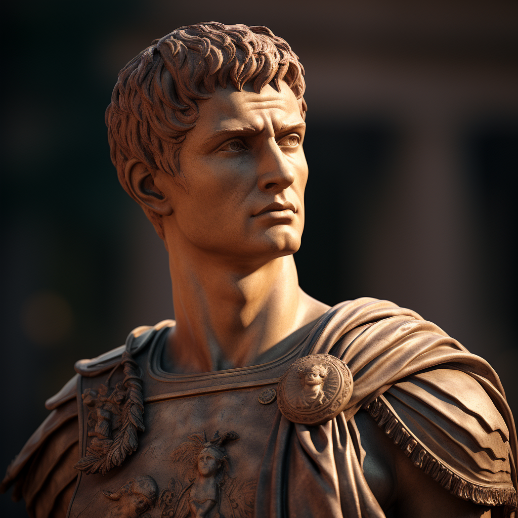 Augustus Statue in Hyper-Realistic Glory  ?