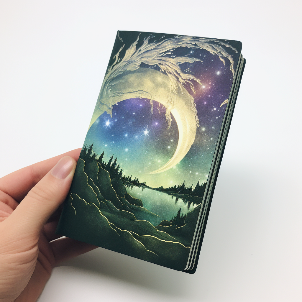 Aurora Borealis Booklet Cover on White