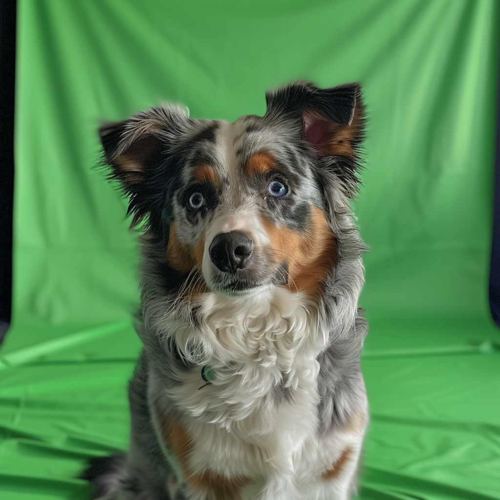 Aussie on green screen