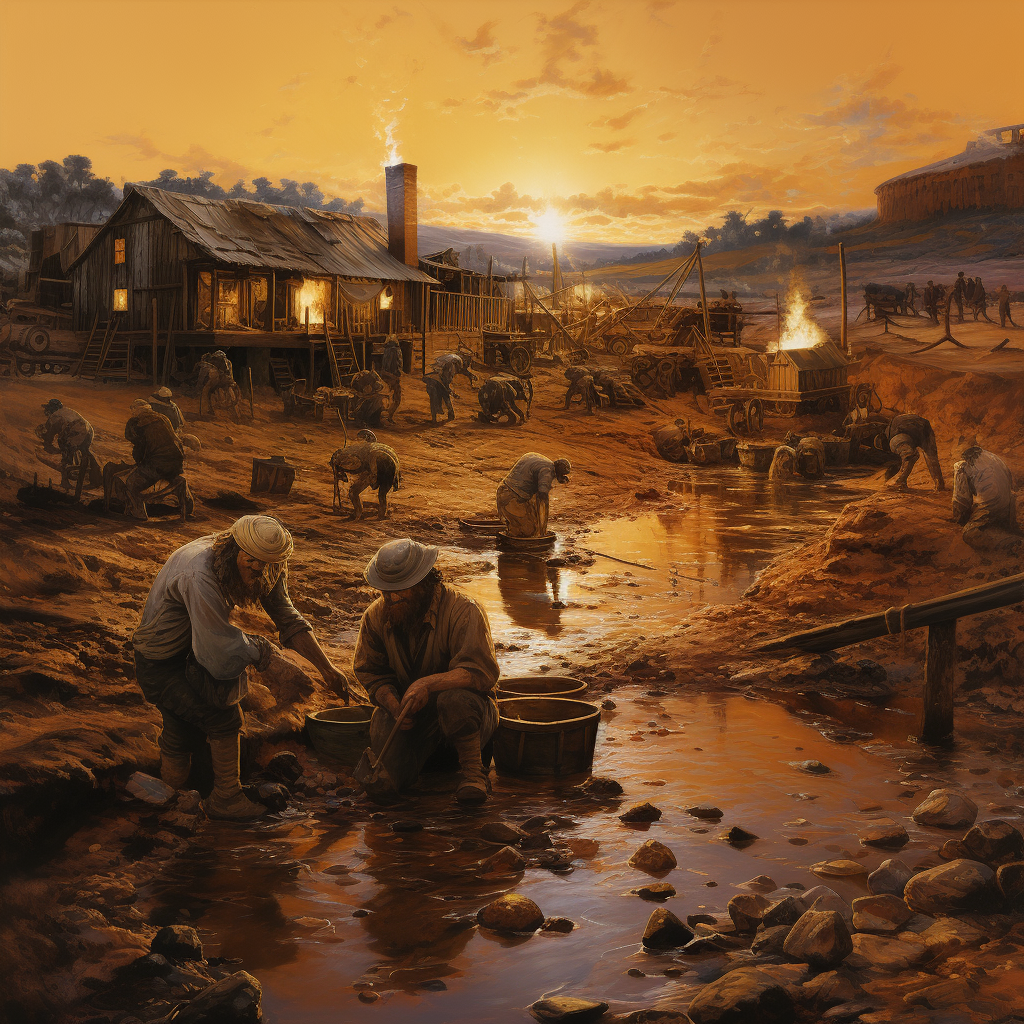 Historical gold mining in Australia