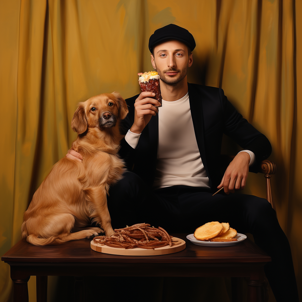 Australian influencer enjoying a delicious sausage roll