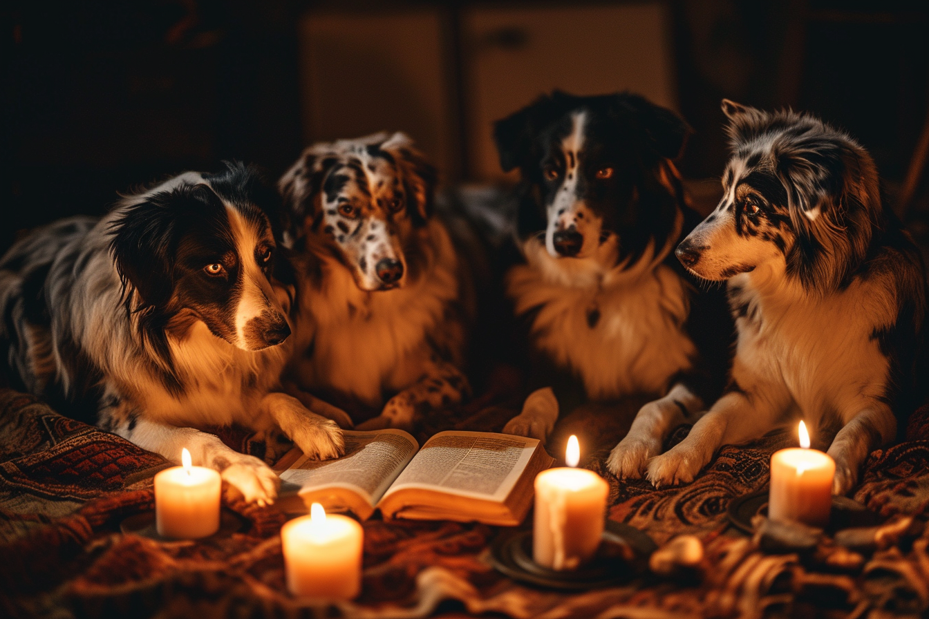 Australian sheep dogs summoning elder god