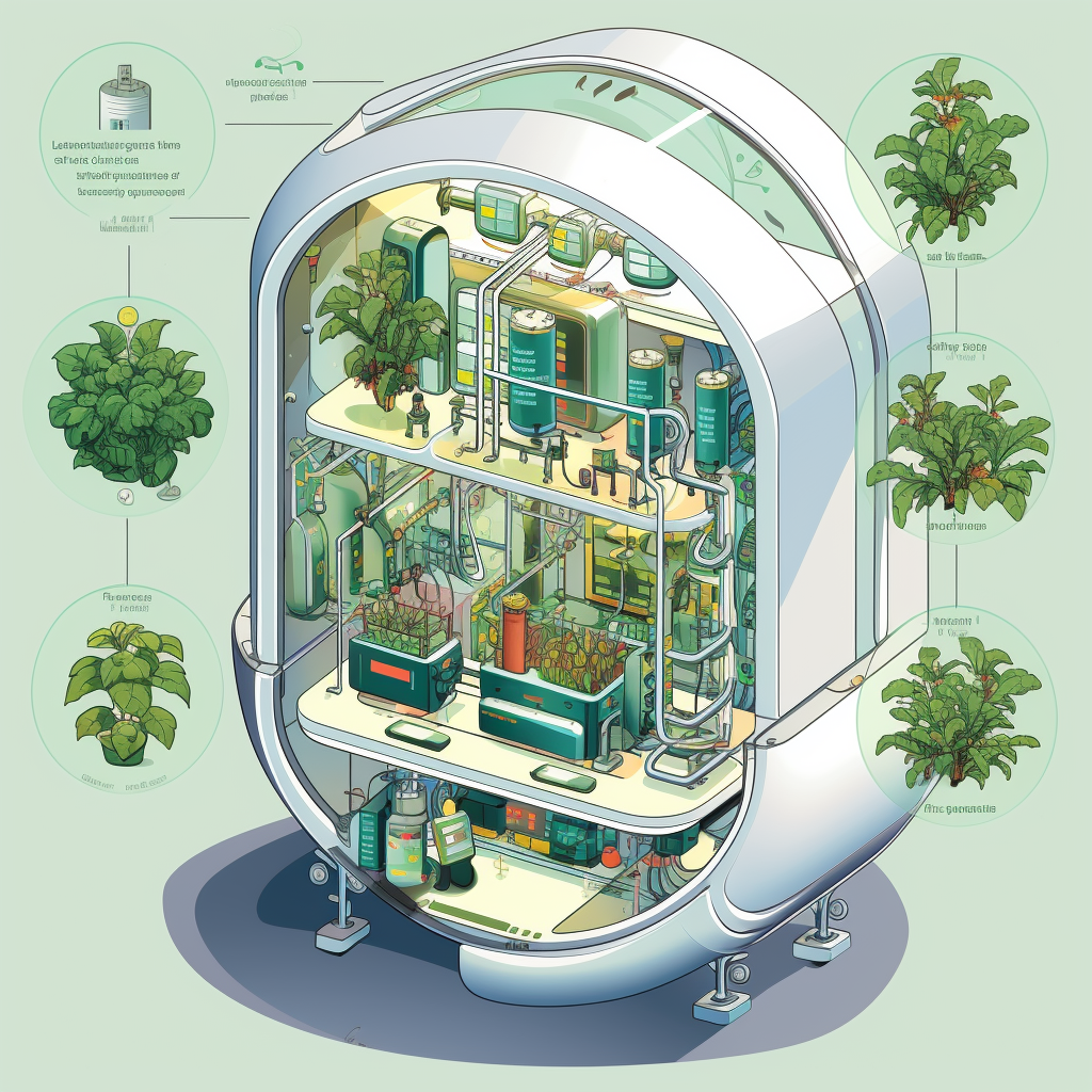 Illustration of an Automated Prototech Bioreactor Cultivation Chamber