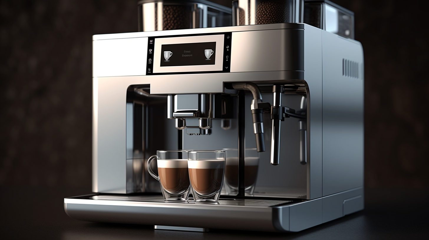 Modern automatic coffee machine for home