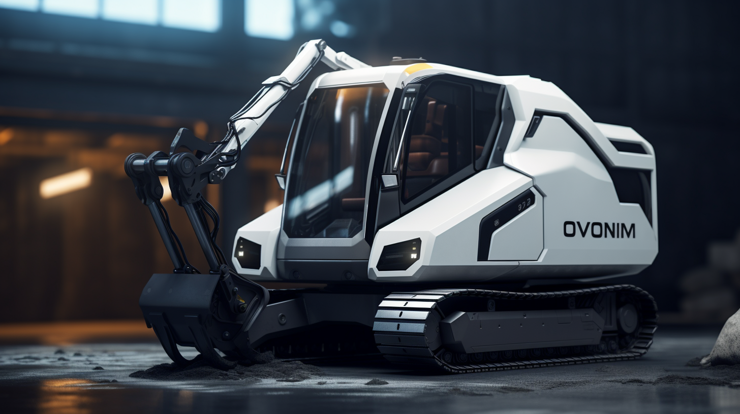 Autonomous excavator with bionic shovel in city roadworks