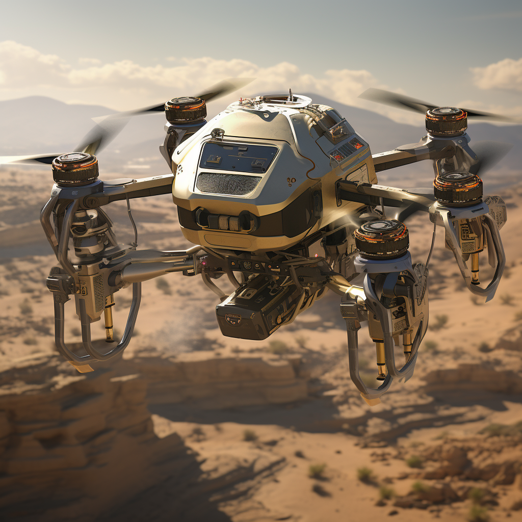 Autonomous drone detecting landmines accurately