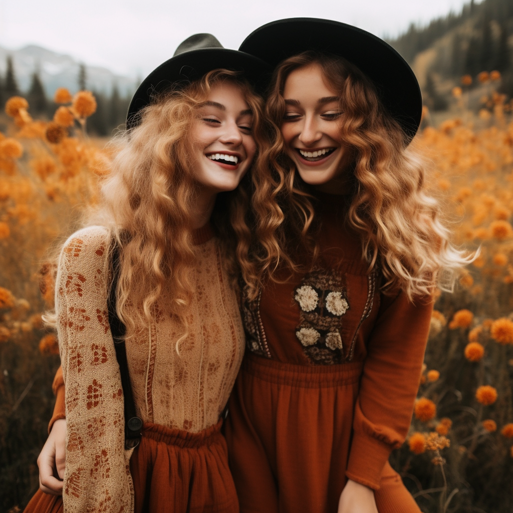 Happy photo of Pamela & Riley enjoying autumn vibes