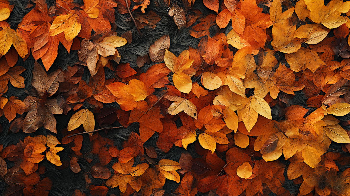 Scenic Autumn Leaves Background