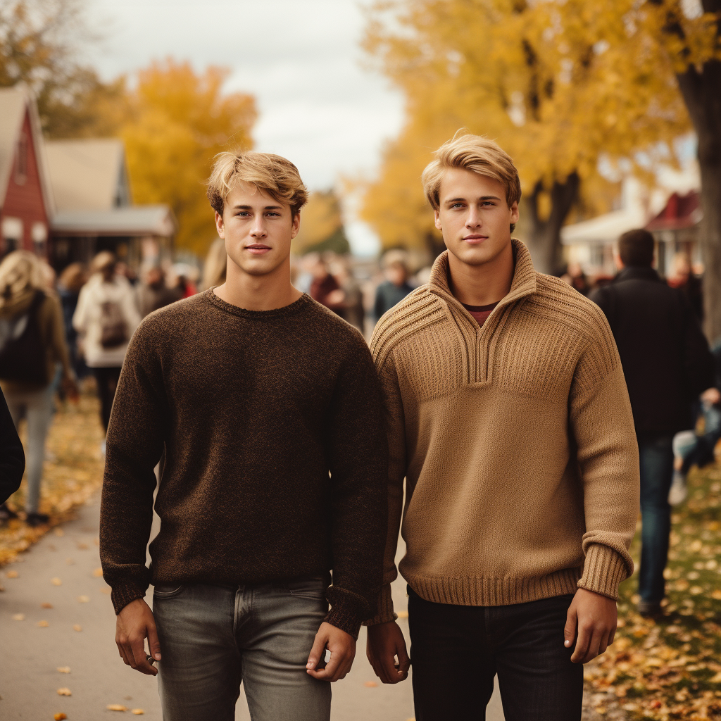 Couple enjoying Harvest Festival together