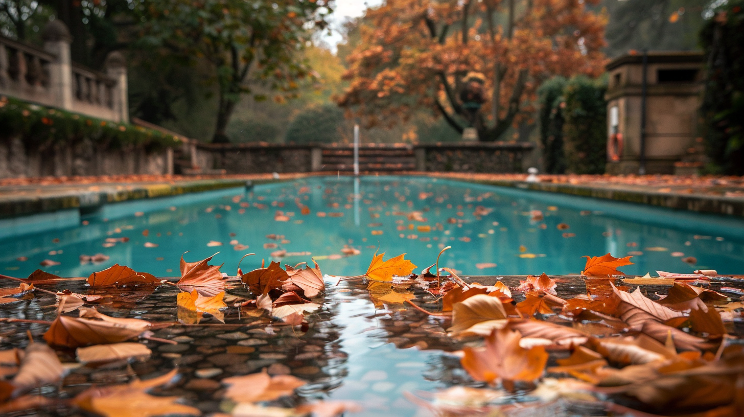 Autumn Leaves Swimming Pool