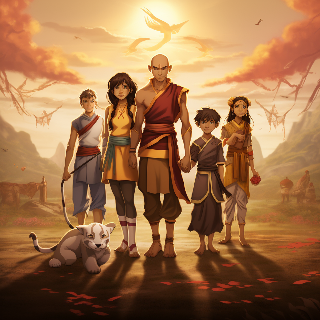 Indian family as Avatar characters