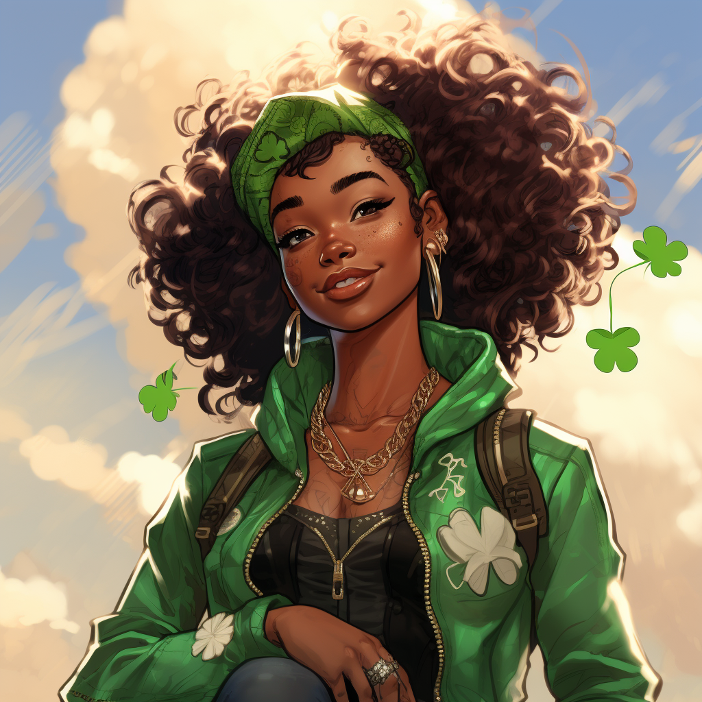 Avatar with Shamrocks and Hip-Hop Style