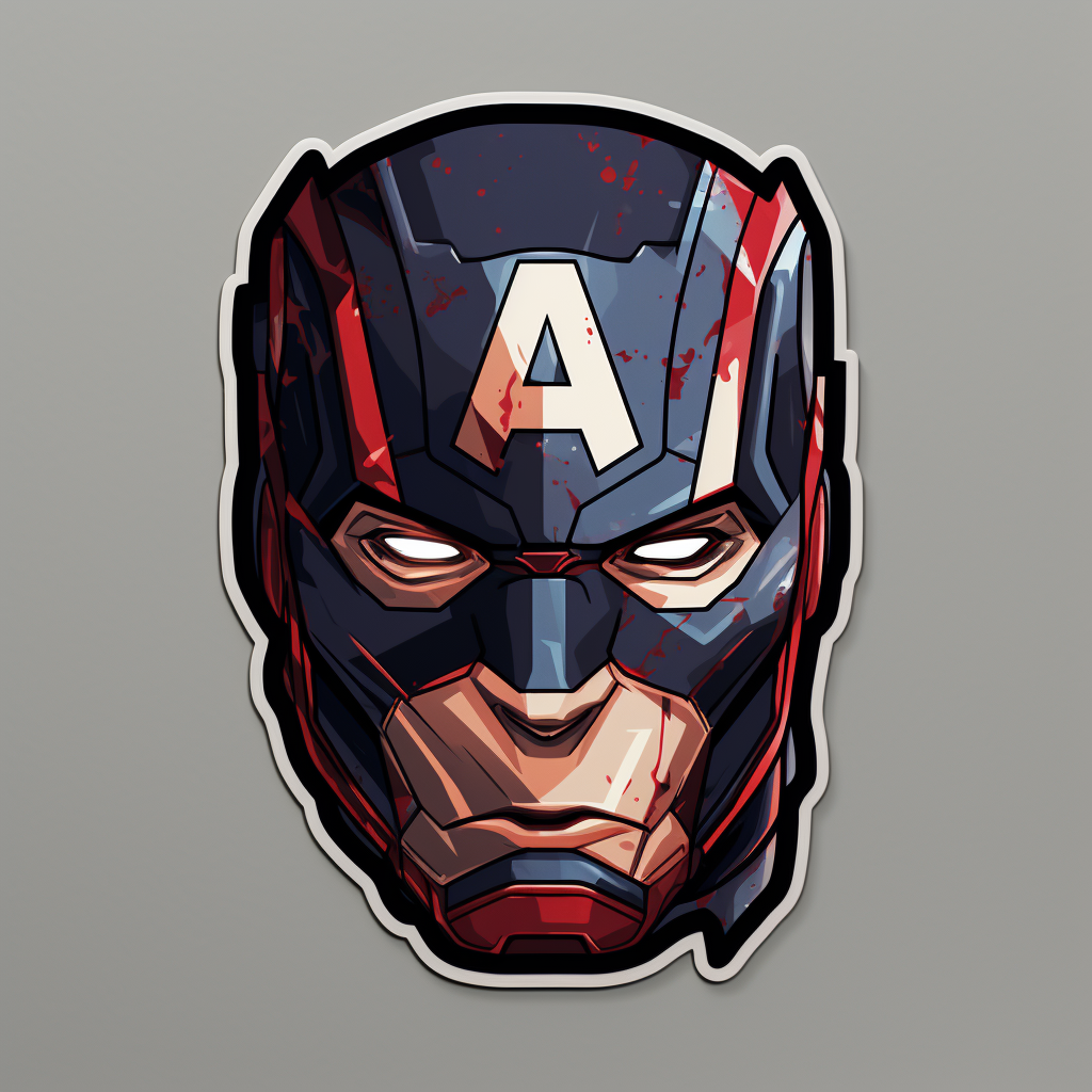 Colorful Avenger sticker for rally