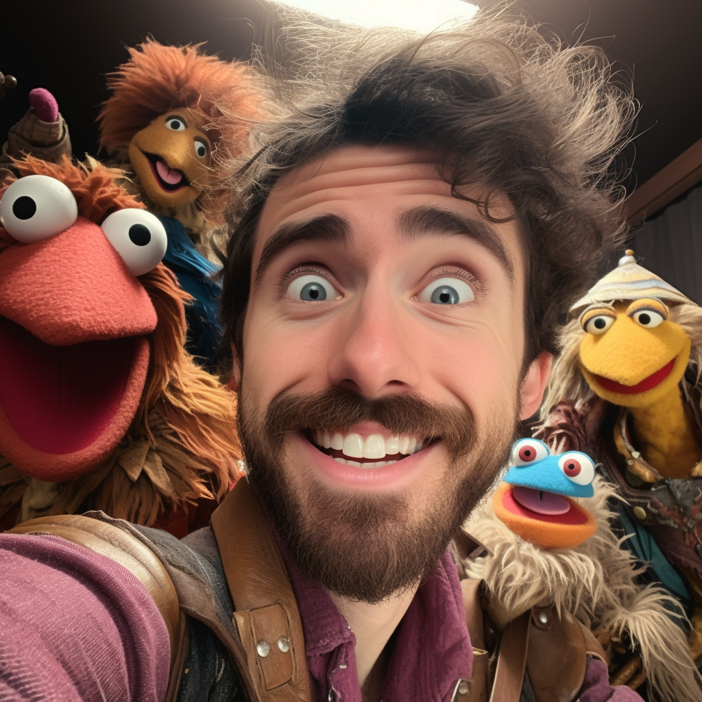 Selfie of Average D&D Player as Muppet