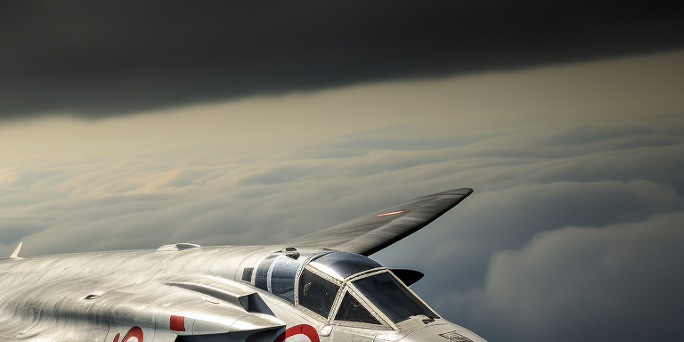 Avro Vulcan strategic bomber in action