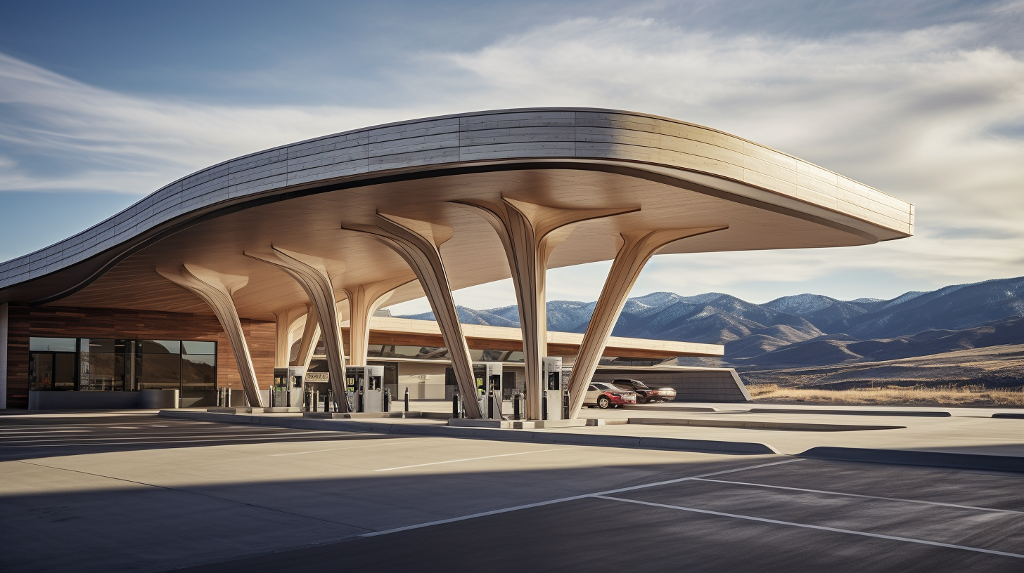 Architectural Gas Station Design in Wyoming