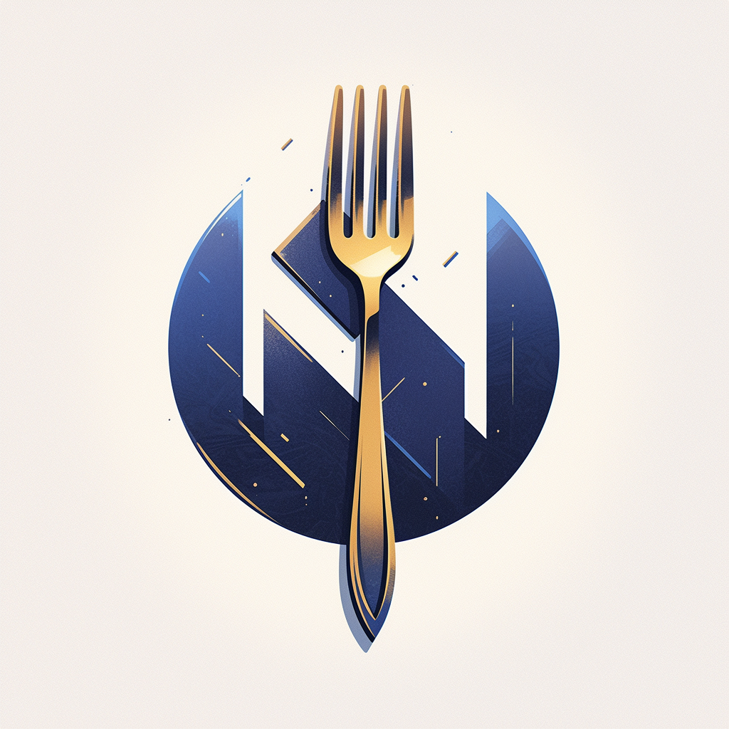 Award Winning Logo Symbol in Blue and Gold ?