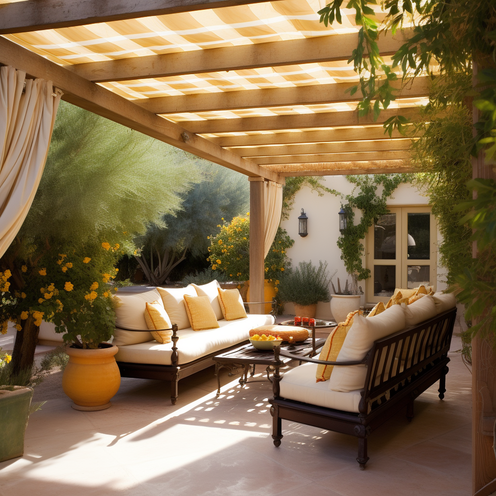 Beautiful awning pergola design