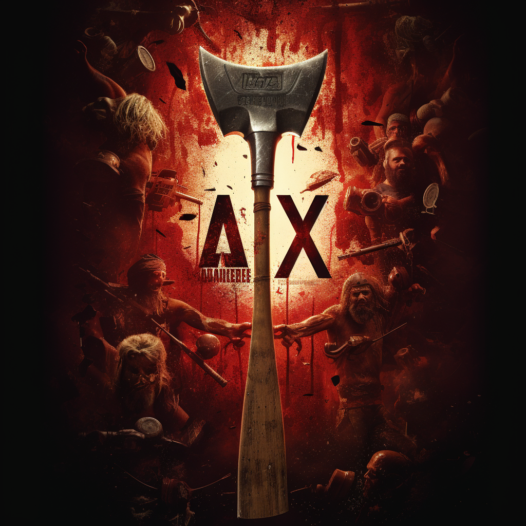 Eye-catching axe movie poster