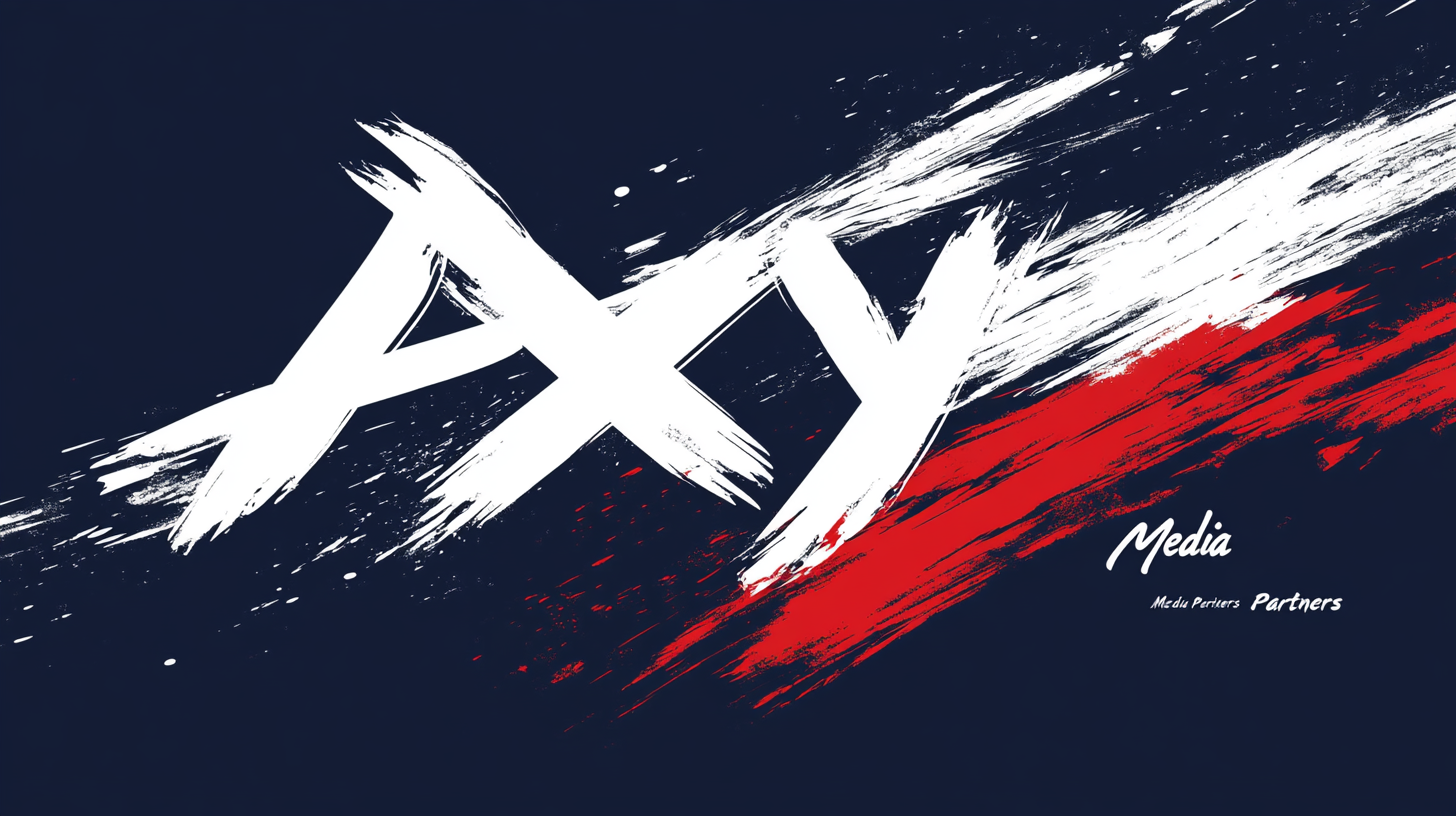 Axy logo brush navy media