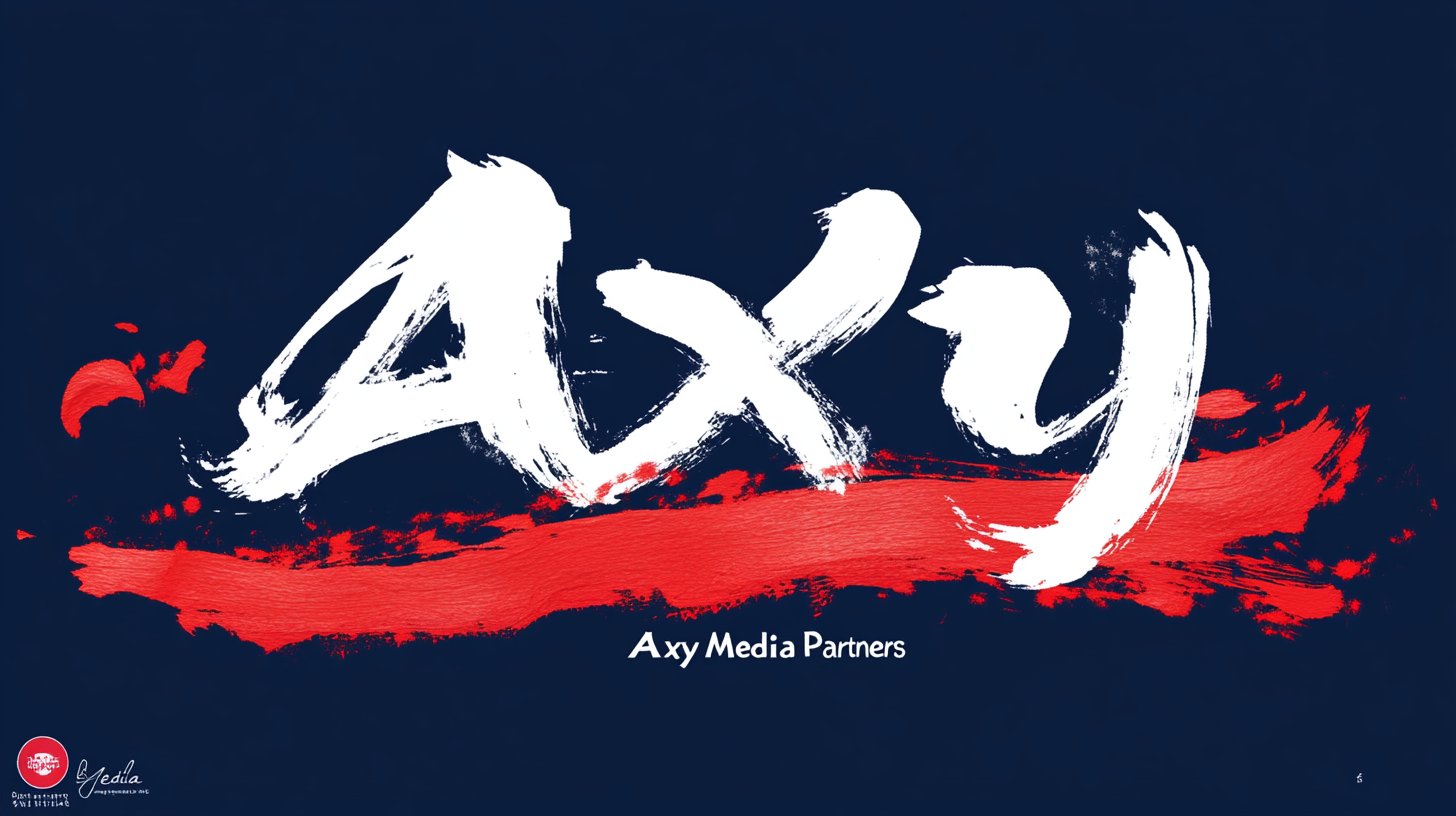 Axy logo on navy blue background