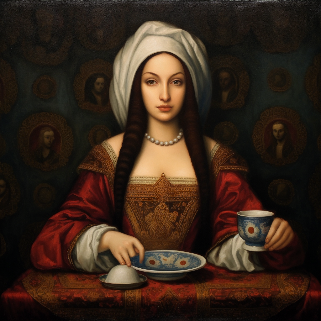 Beautiful Azerbaijani Mona Lisa artwork