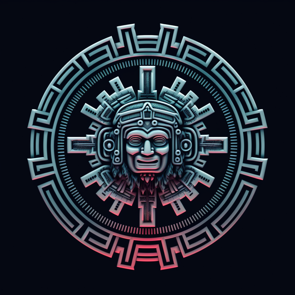 Bloodthirsty Aztec Incan AI Logo