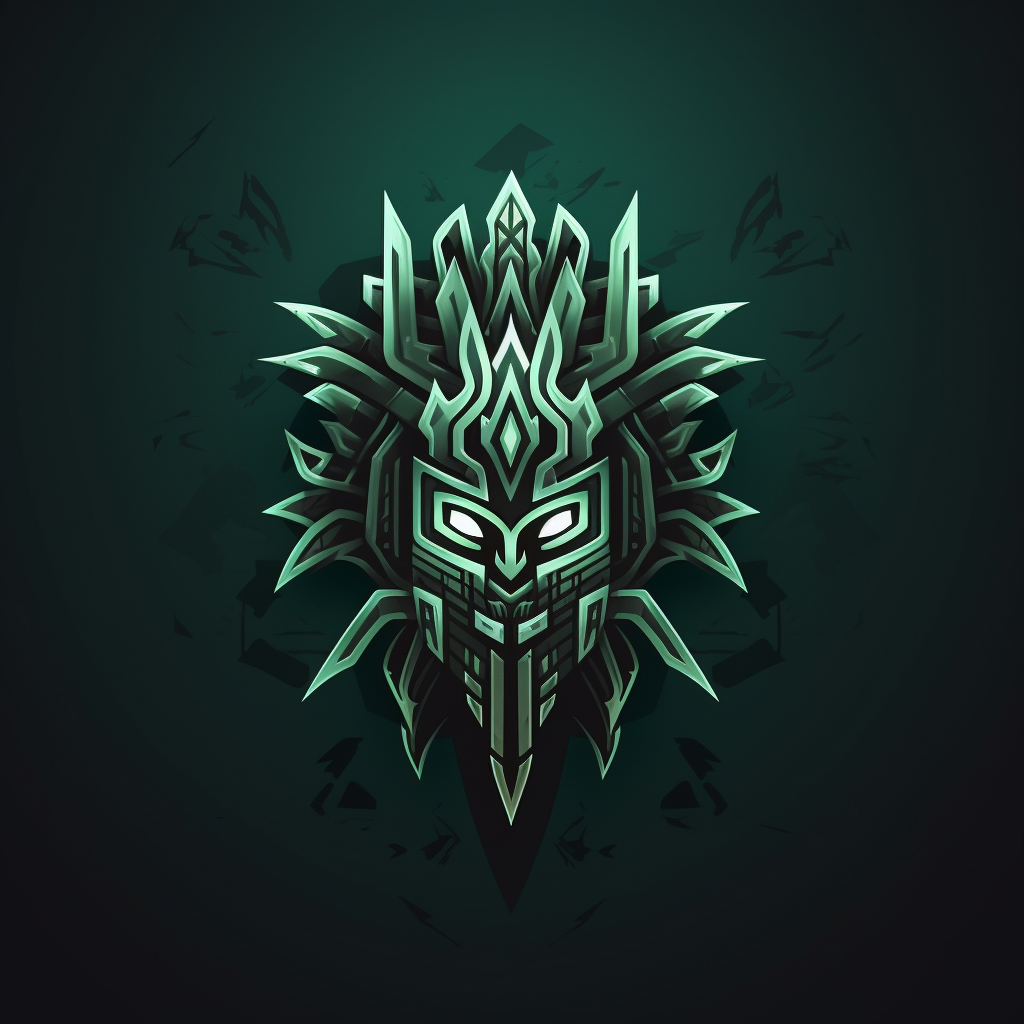 Aztec jungle vampire logo design