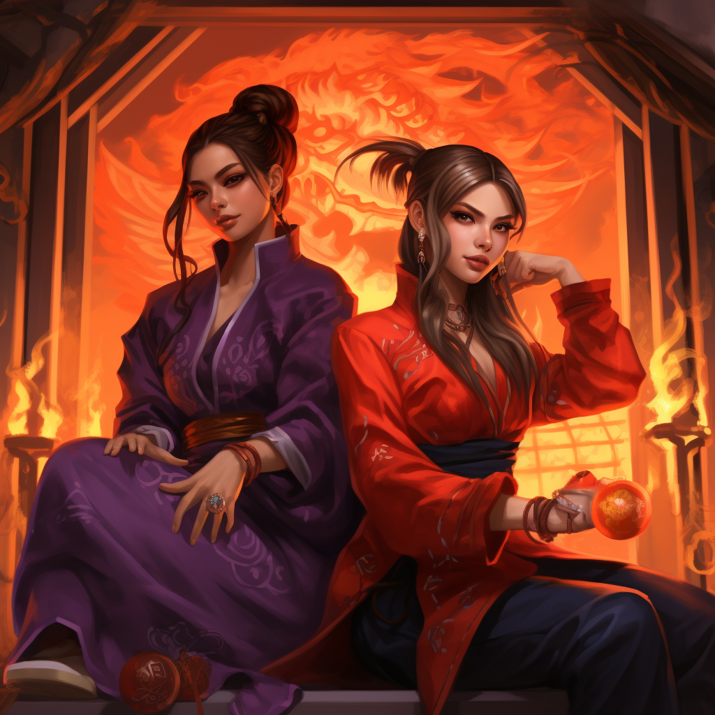 Azula and Akali, the fiery k-pop duo