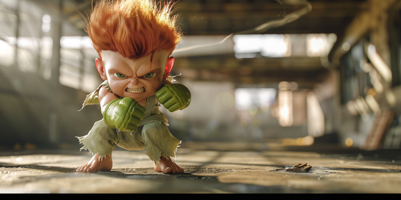 Photorealistic Baby Blanka Street Fighter