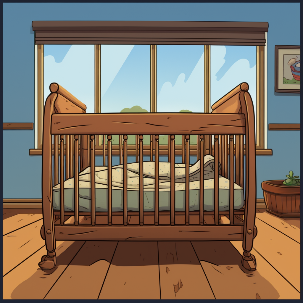 Illustration of a Baby Crib