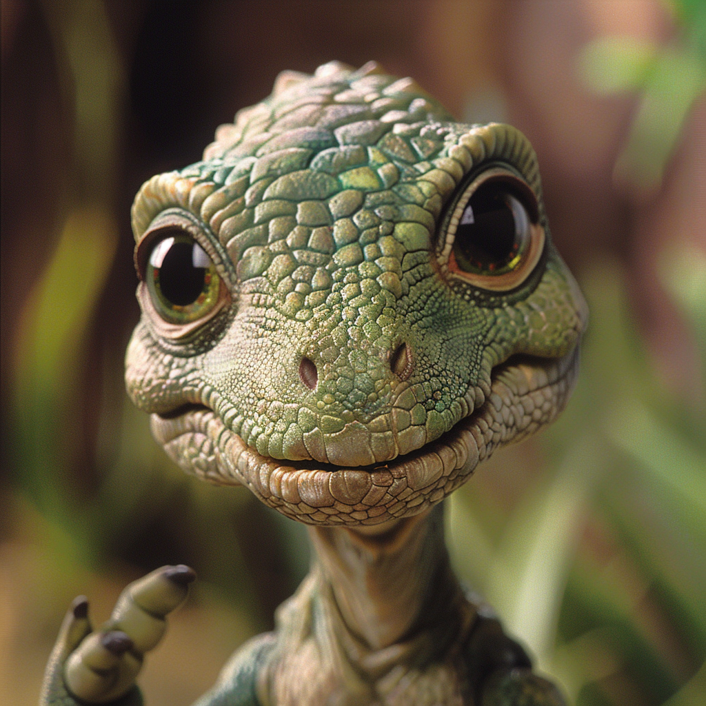 Cute baby dinosaurs character