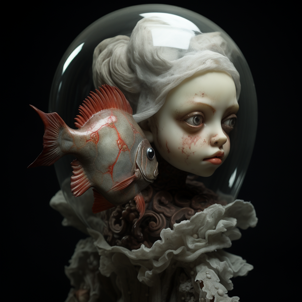 Baby Doll with Fish Head