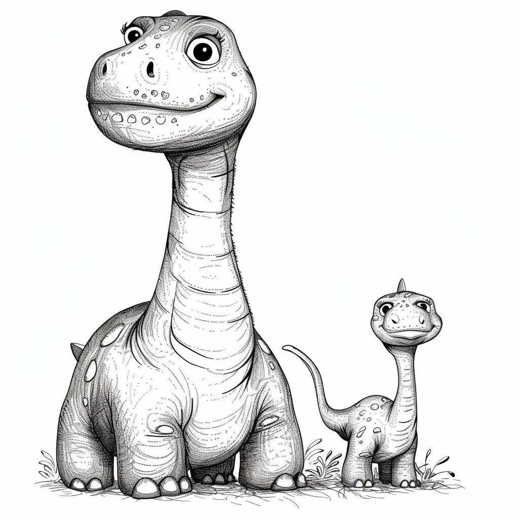 Cute Baby Dinosaur Artwork