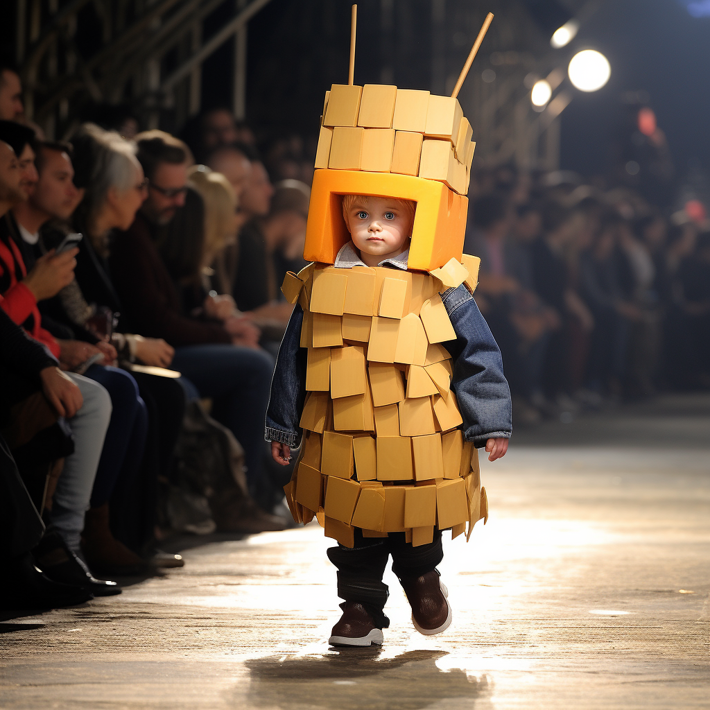 Adorable baby Optimus Prime in potato costume