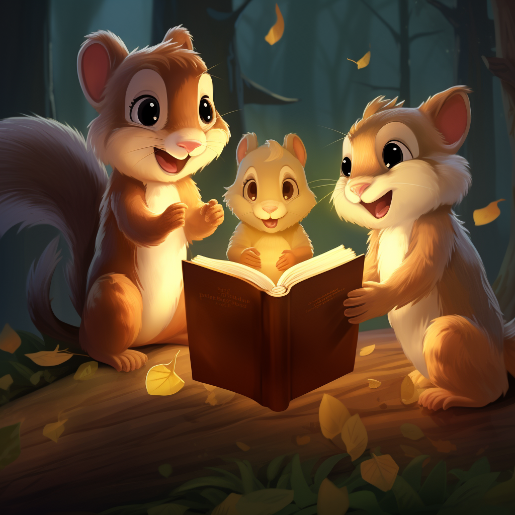 Baby squirrel teaches animal friends about the Bible