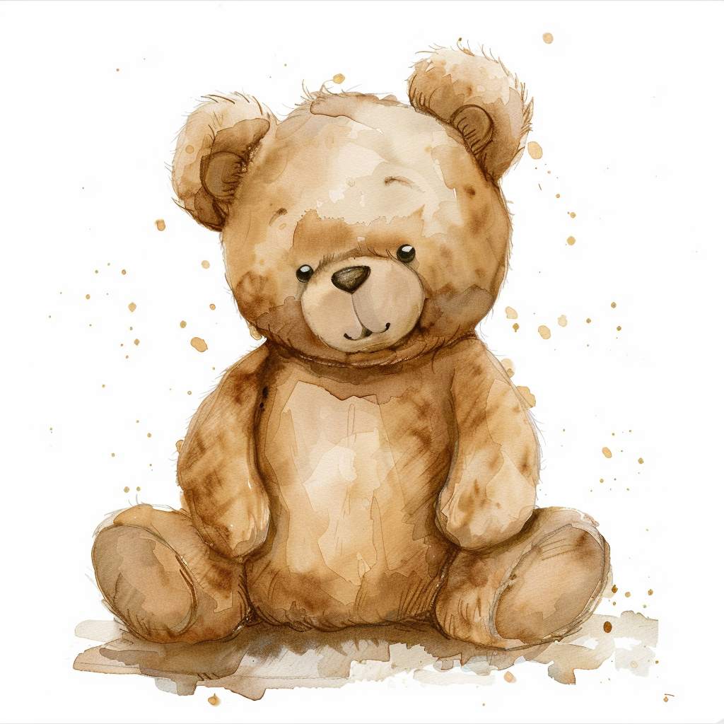 Smiling Baby Teddy Bear Clipart