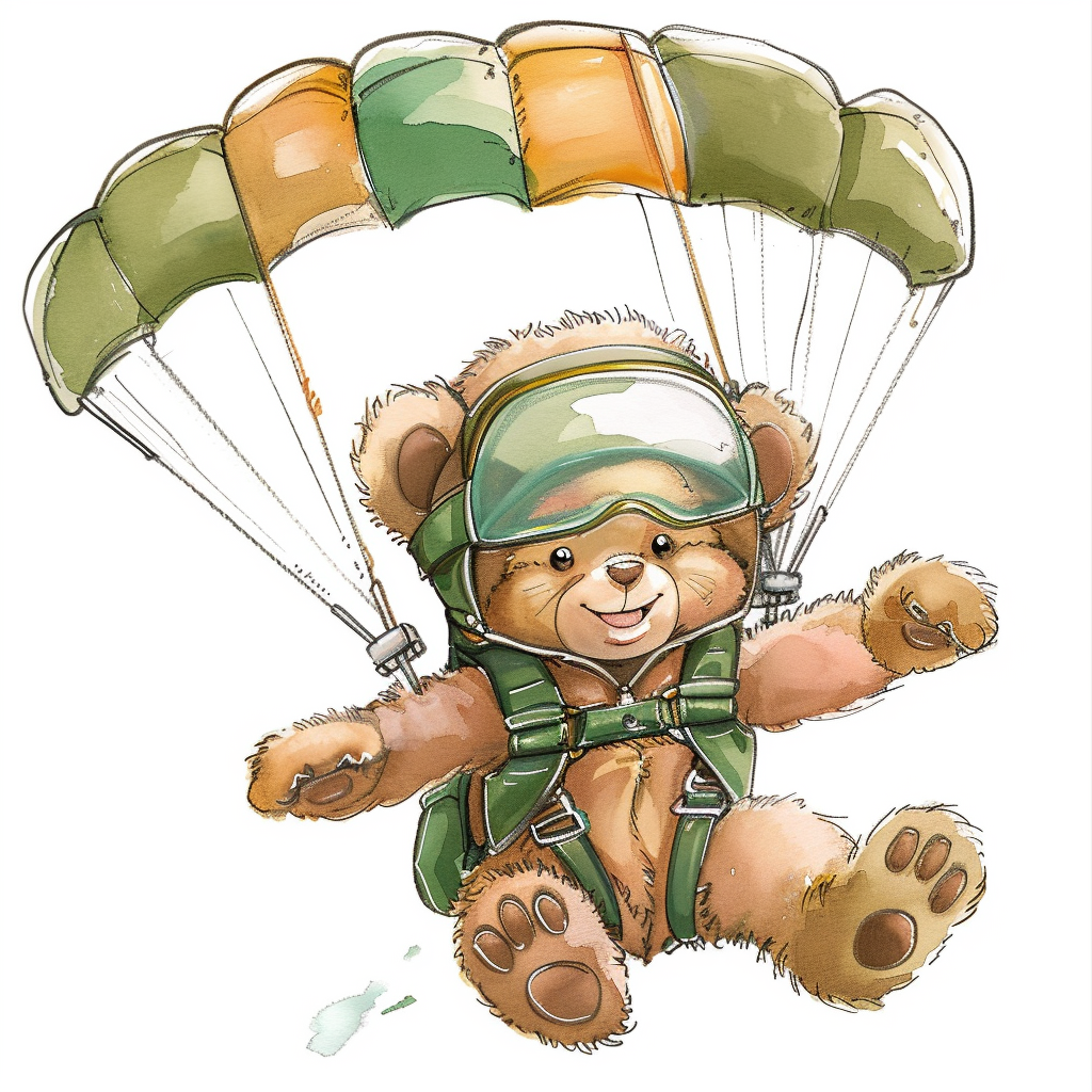 Adorable baby teddy bear clipart