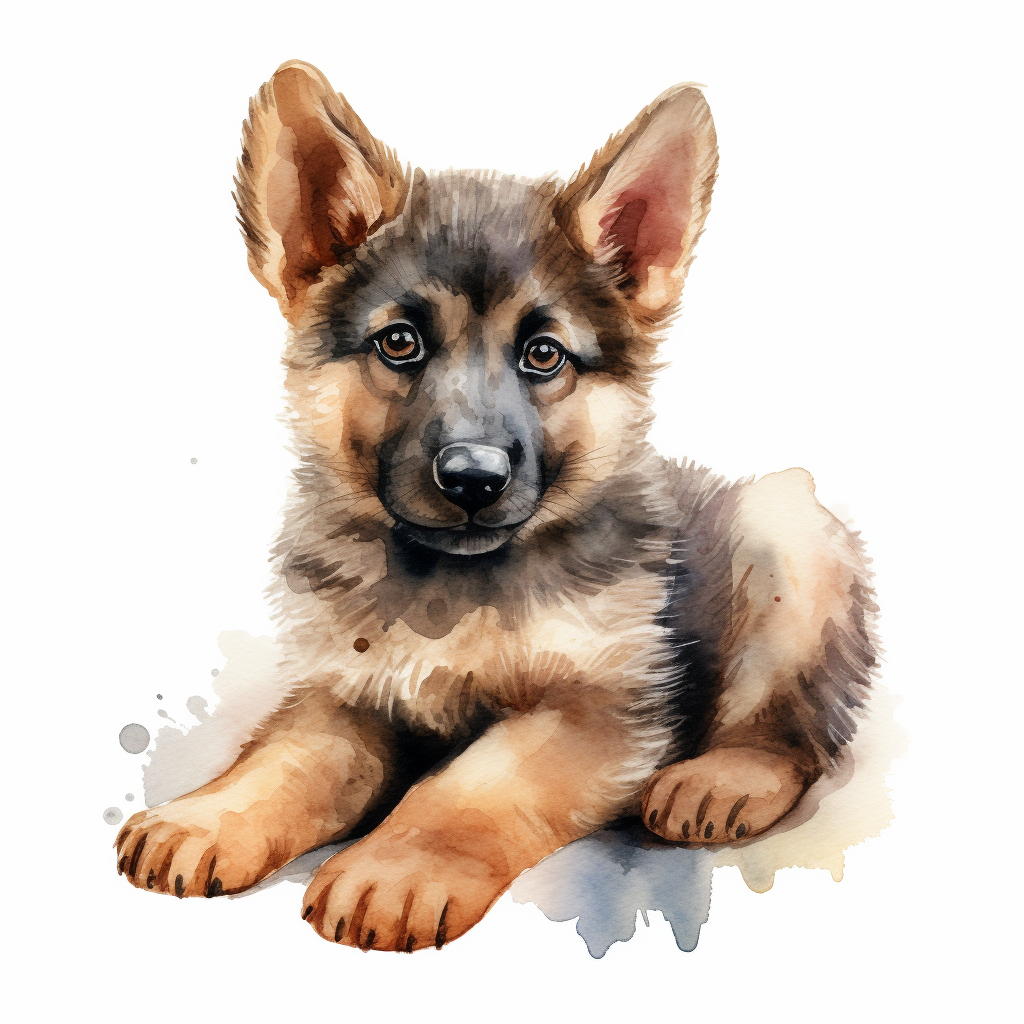 Baby Toy German Shepherd Clipart