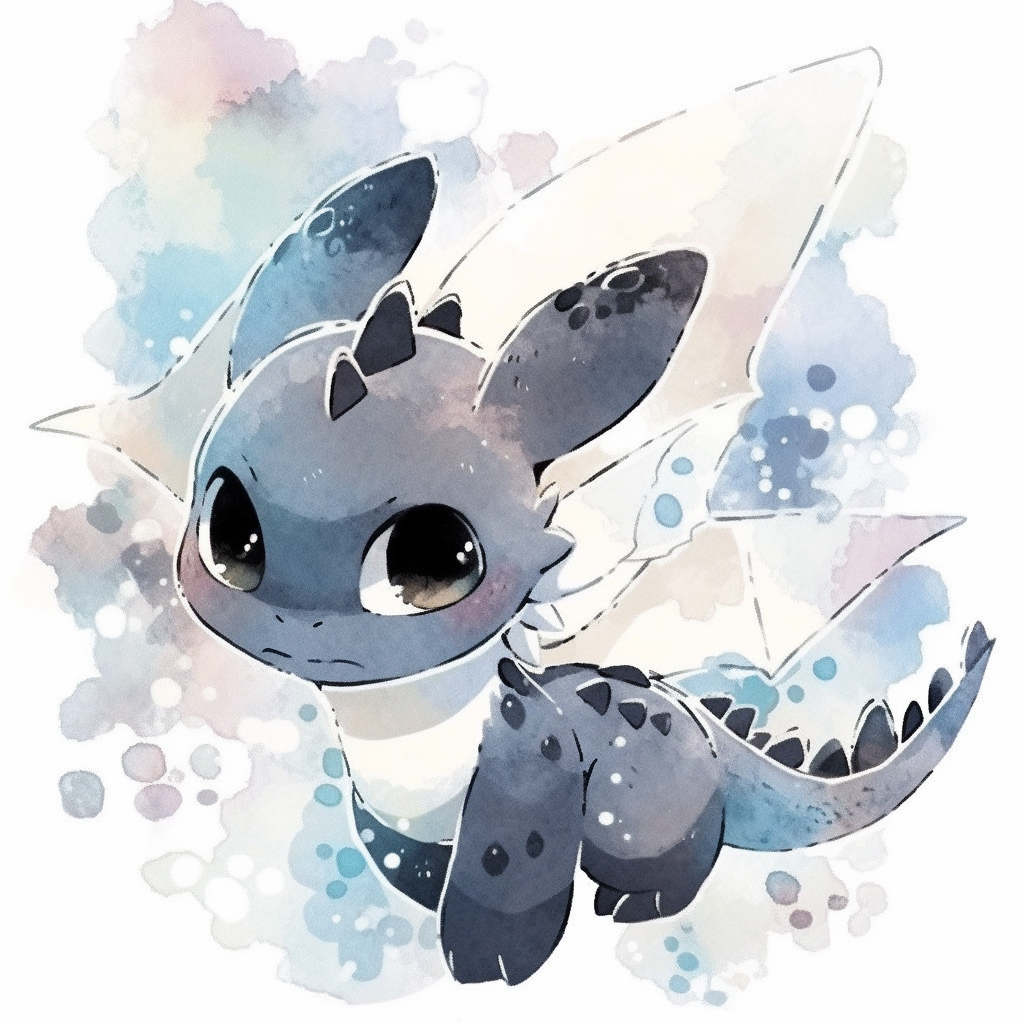 Cute baby dragon character