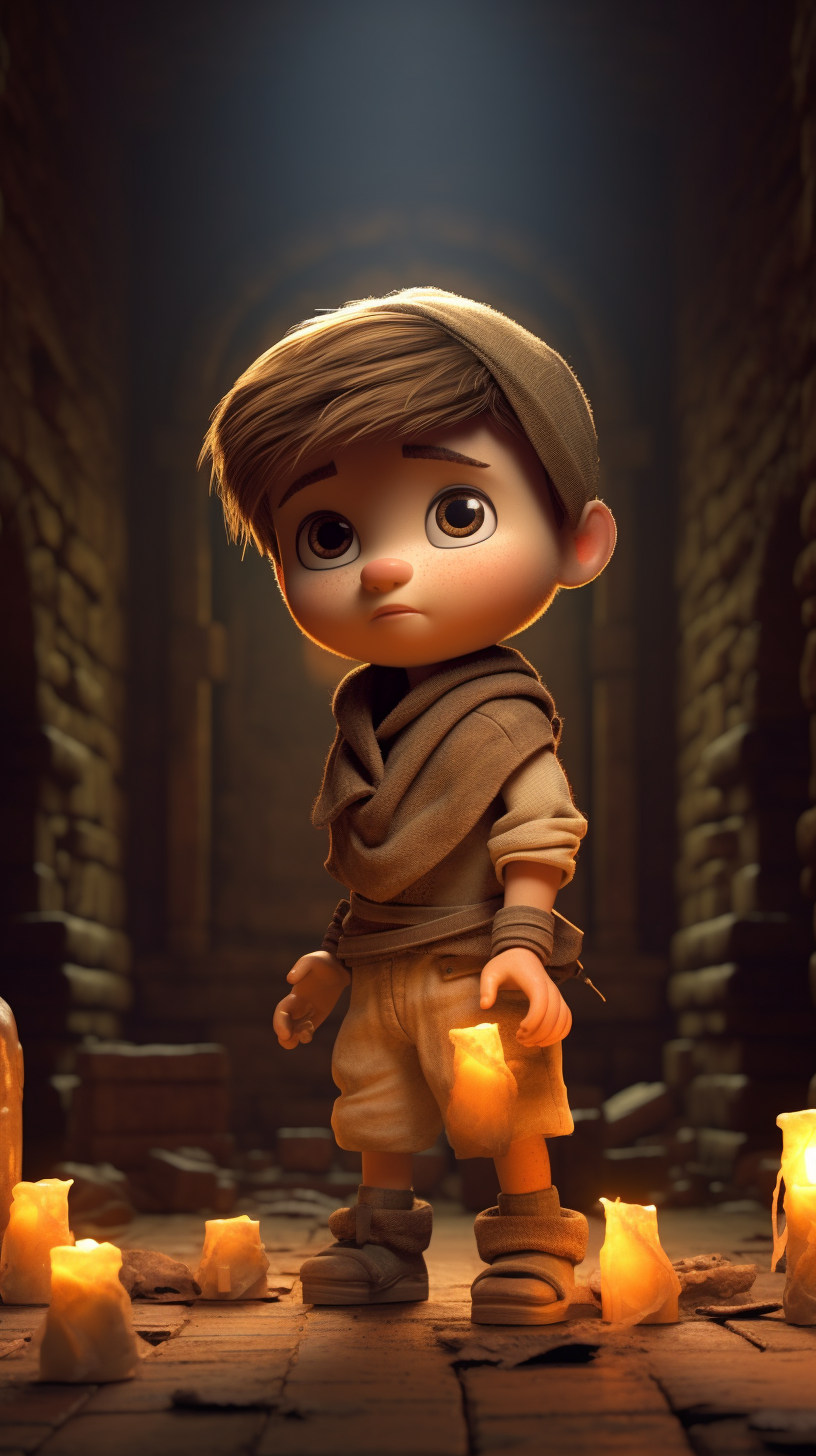 Baby Tom Cruise Cartoon in The Mummy